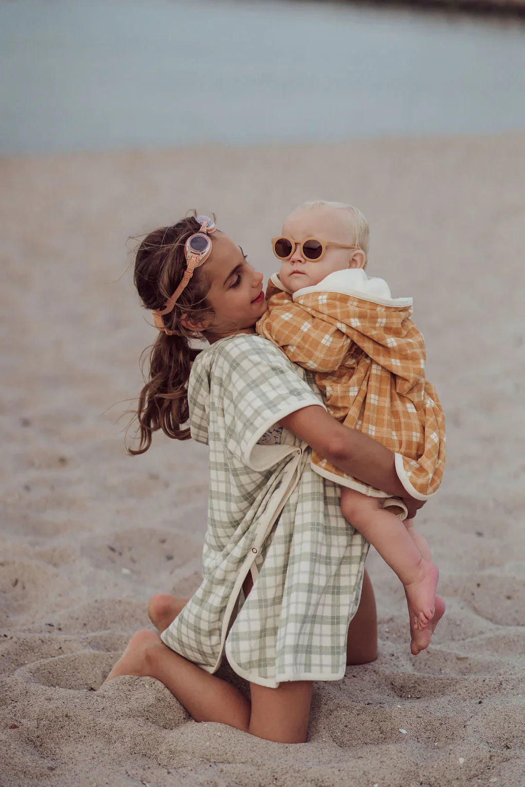 Bathing Towel Poncho | Organic Cotton - Buckwheat