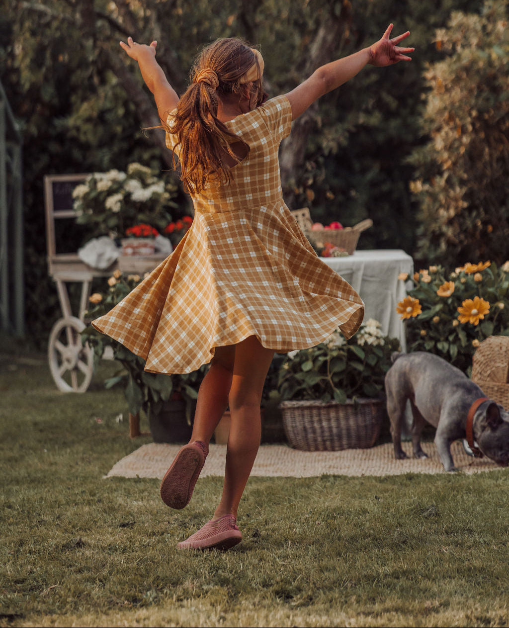 Sweetheart Twirl Dress | Organic Cotton Jersey | Lille Cottage Club