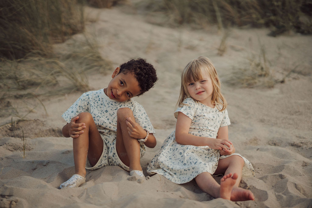 Retro Shorts | Organic Cotton Terry - Scandi Floral