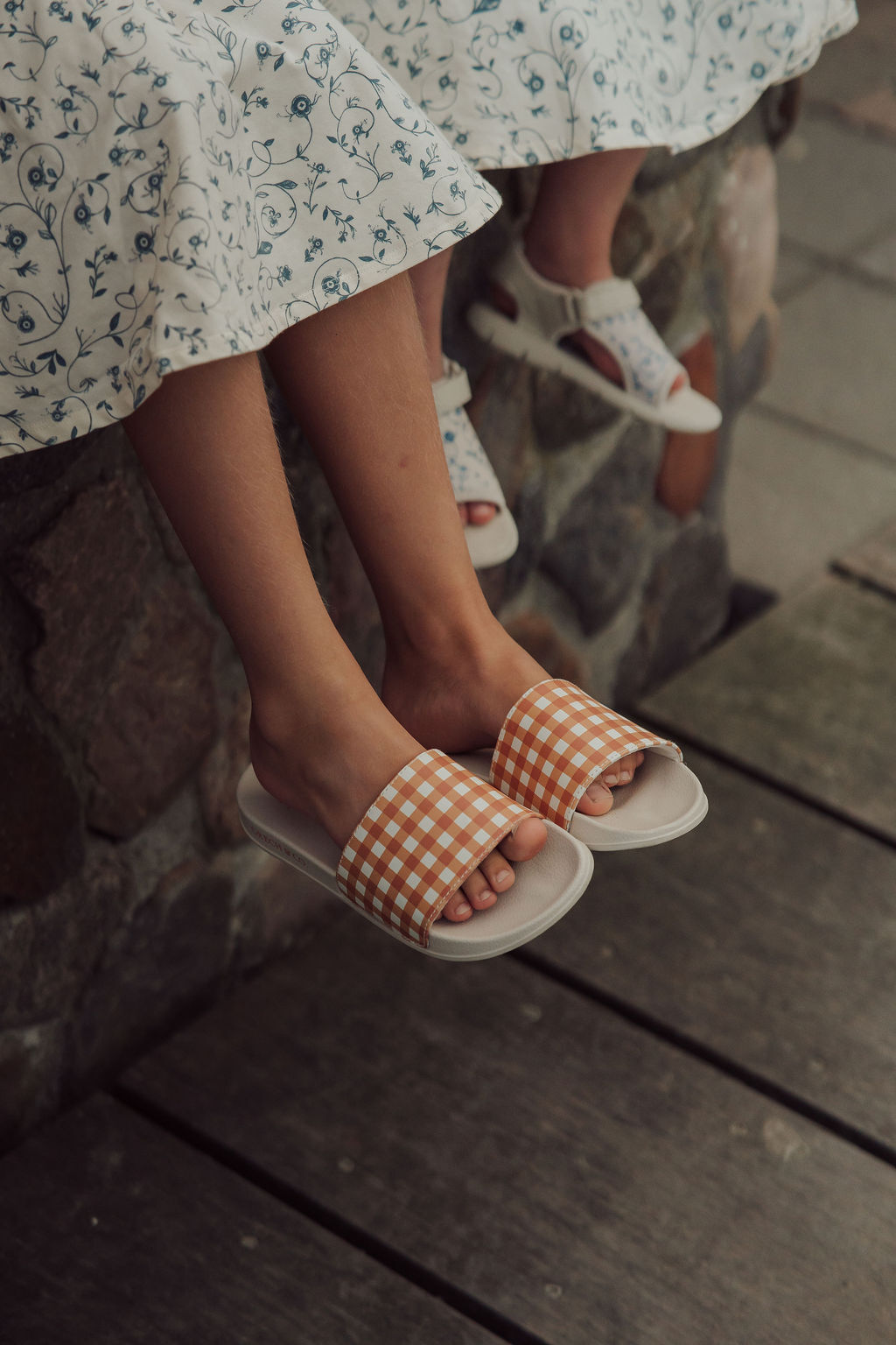 Slide Sandal | Sienna Gingham
