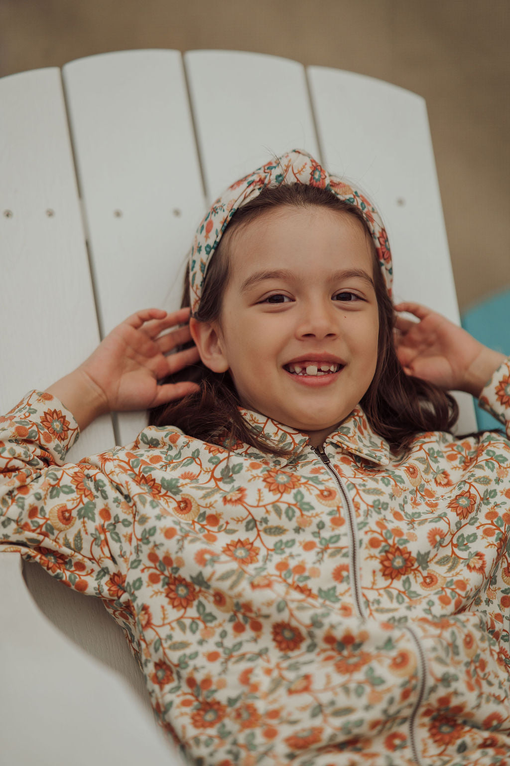 Tracksuit Jacket  | Organic Cotton Jersey  - In Bloom