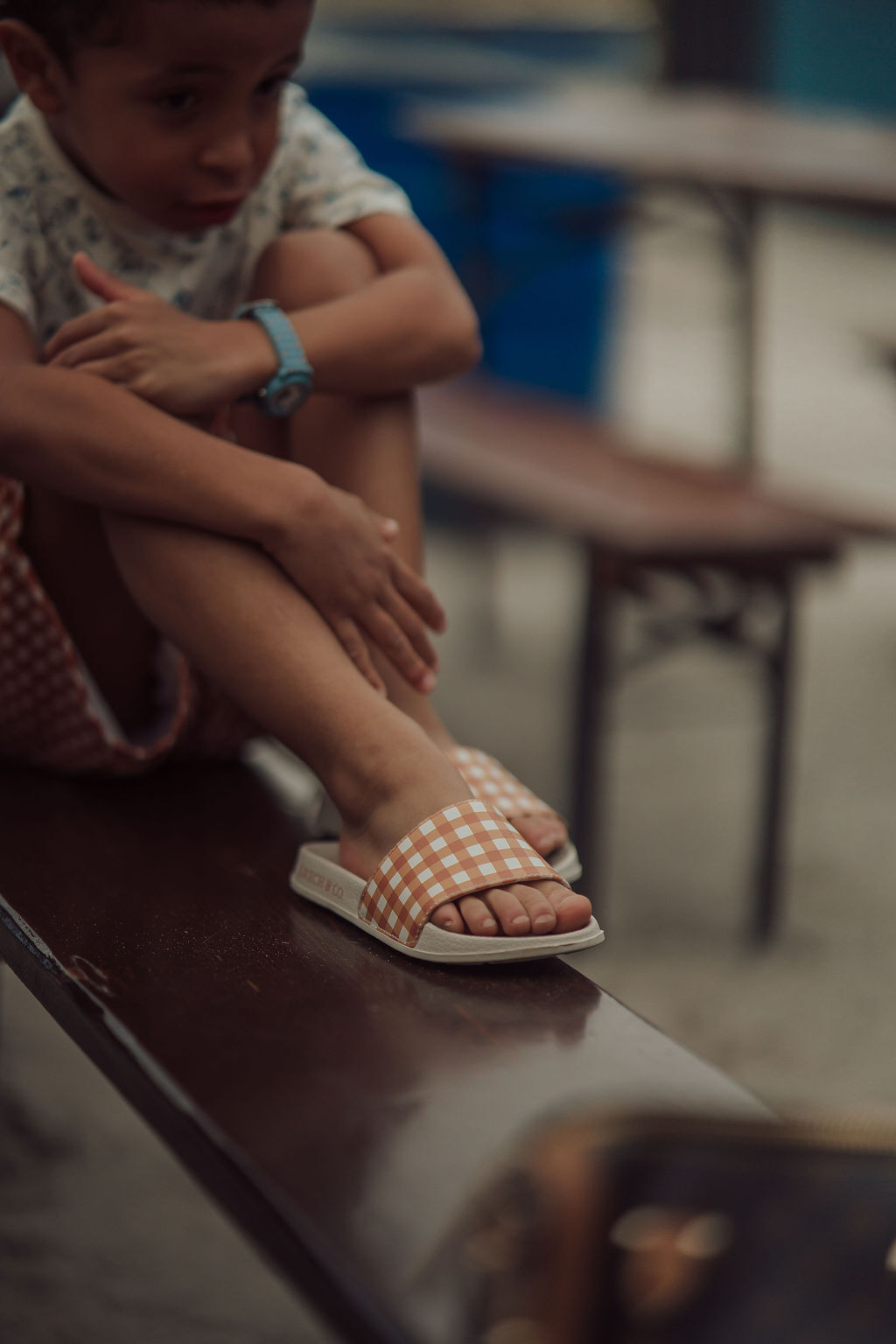 Slide Sandal | Sienna Gingham