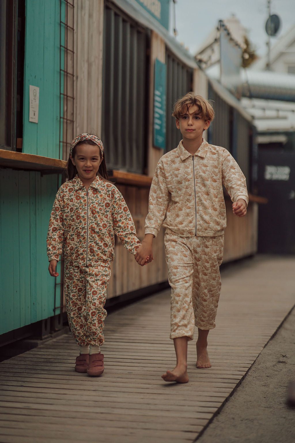 Tracksuit Jacket  | Organic Cotton Jersey  - In Bloom