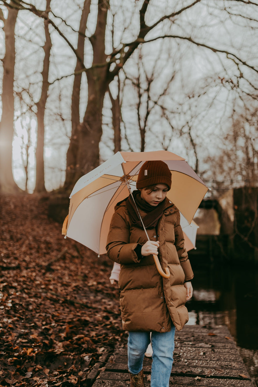 STOCK GCO2002 | Sustainable Rain Umbrellas - Burlwood