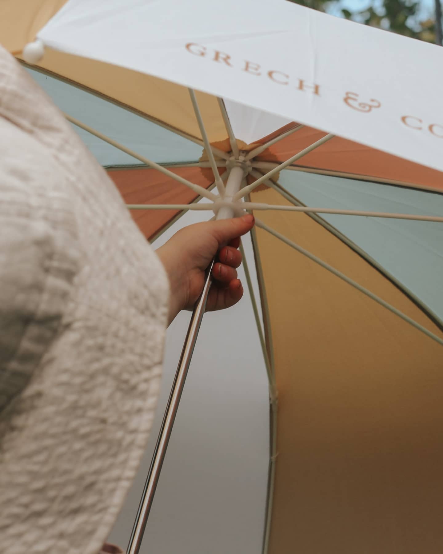 Sustainable Rain Umbrellas - Light Blue