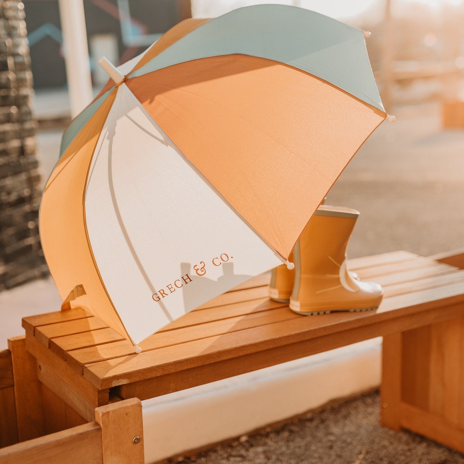 Sustainable Rain Umbrellas - Rust