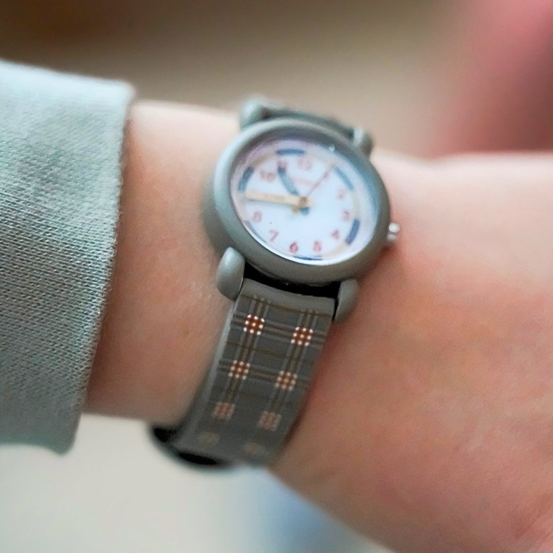 Classic Watches | Silicone + Stainless Steel | Storm Plaid