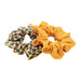 GRECH & CO. Hair Scrunchie Set of 2 Hair accessories Checks  Sunset  + Orchard