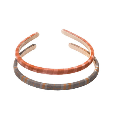 GRECH & CO. Headband Set of 2 Hair accessories Sunset Gingham + Storm Plaid