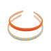 GRECH & CO. Headbands Set of 2 Hair accessories Checks  Laguna + Wheat
