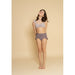 GRECH & CO. High Waist Bikini | UPF 50+ Swimsuit Recycled Clothing Creamy White，Fog