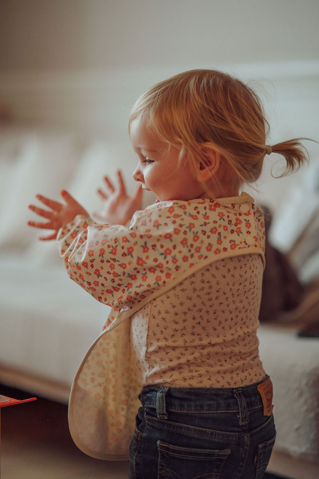 Smock Bib | Sunset Meadow