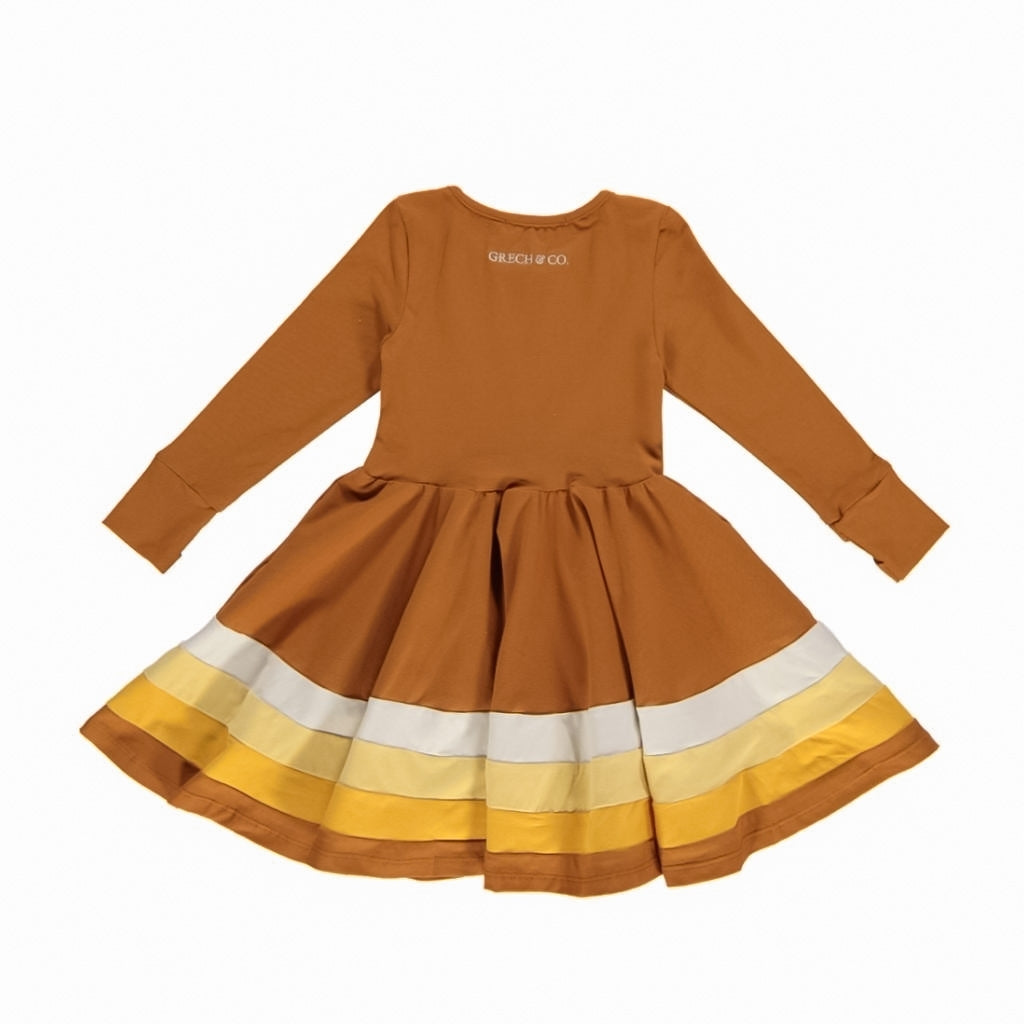 GRECH & CO. Long Sleeve Twirl Dress | Ombre Clothing Sienna Ombre