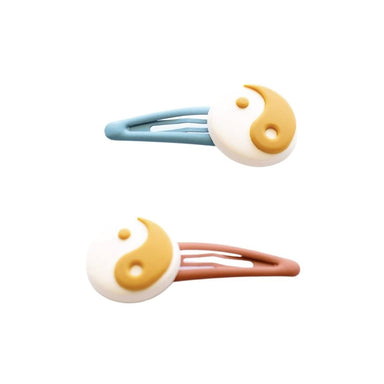 GRECH & CO. Minimalist Snap Clips Set of 2 Hair clips Ying Yang