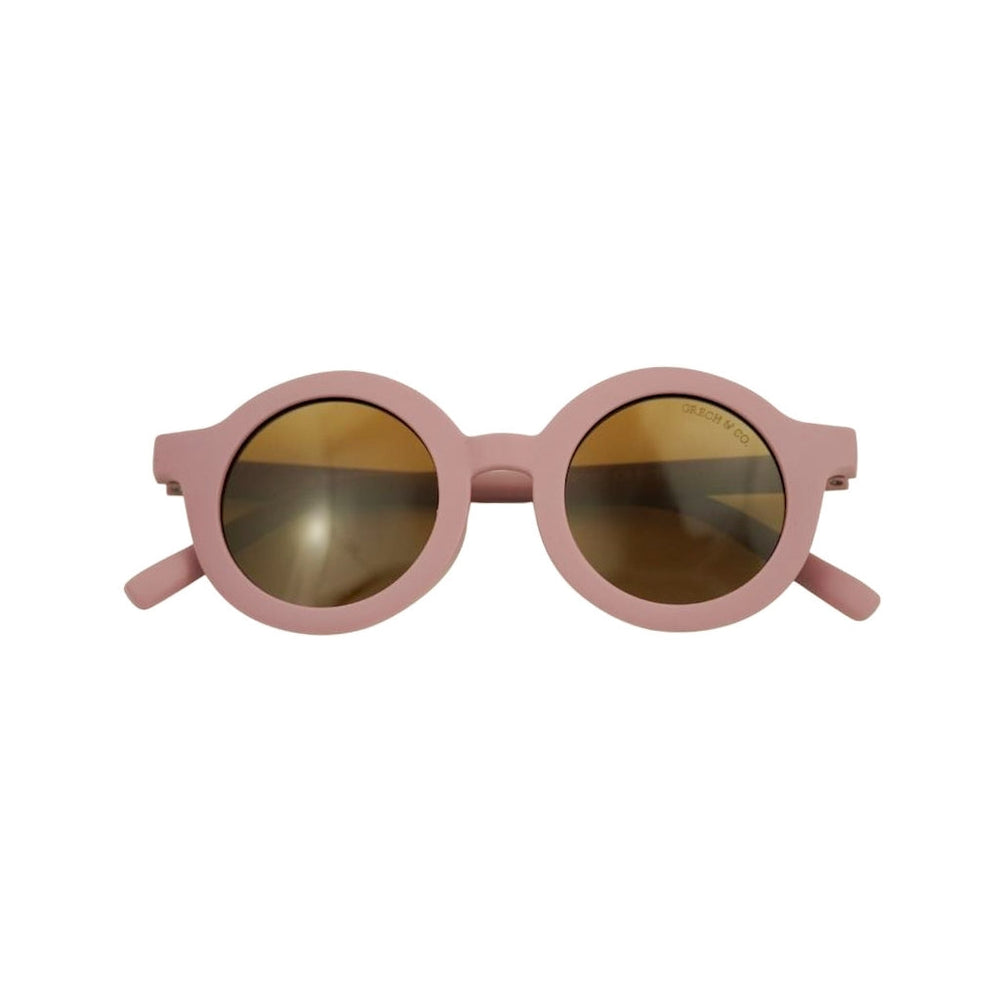 GRECH & CO. Original Round | Eco Bendable Polarized Sunglasses Sunglasses Mauve Rose