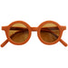GRECH & CO. Original Round Sustainable Sunglasses Sunglasses Rust