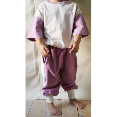 GRECH & CO. Oversized T-Shirt | GOTS Clothing Creamy White, Mauve Rose