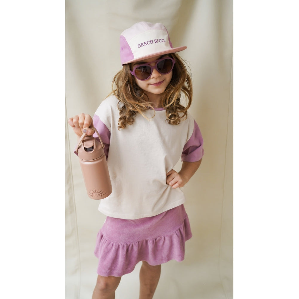 GRECH & CO. Oversized T-Shirt | GOTS Clothing Creamy White, Mauve Rose
