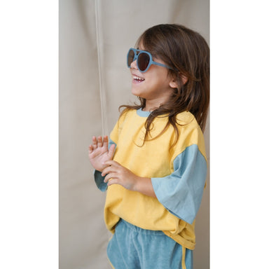 GRECH & CO. Oversized T-Shirt | GOTS Clothing Mellow Yellow, Sky Blue