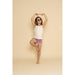 GRECH & CO. Oversized Tank Top | GOTS Clothing Creamy White, Mauve Rose