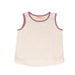 GRECH & CO. Oversized Tank Top | GOTS Clothing Creamy White, Mauve Rose