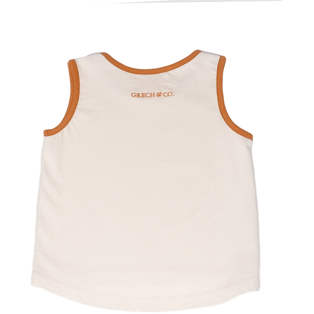 GRECH & CO. Oversized Tank Top | GOTS Clothing Creamy White,Sienna