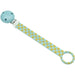 GRECH & CO. Pacifier Clip - Pattern Pacifier clips Checks  Laguna + Wheat