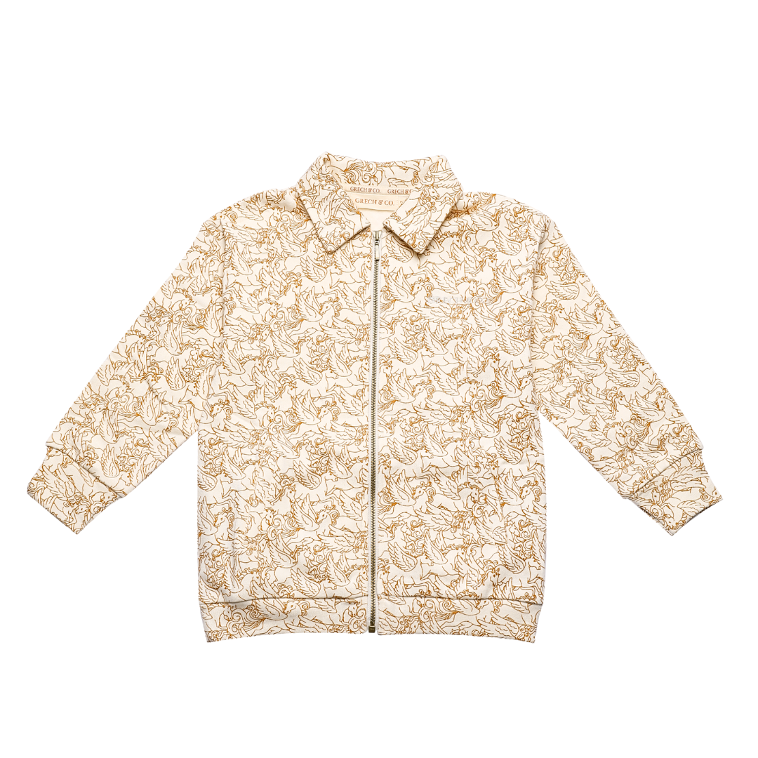 Tracksuit Jacket  | Organic Cotton Jersey  - Pegasus