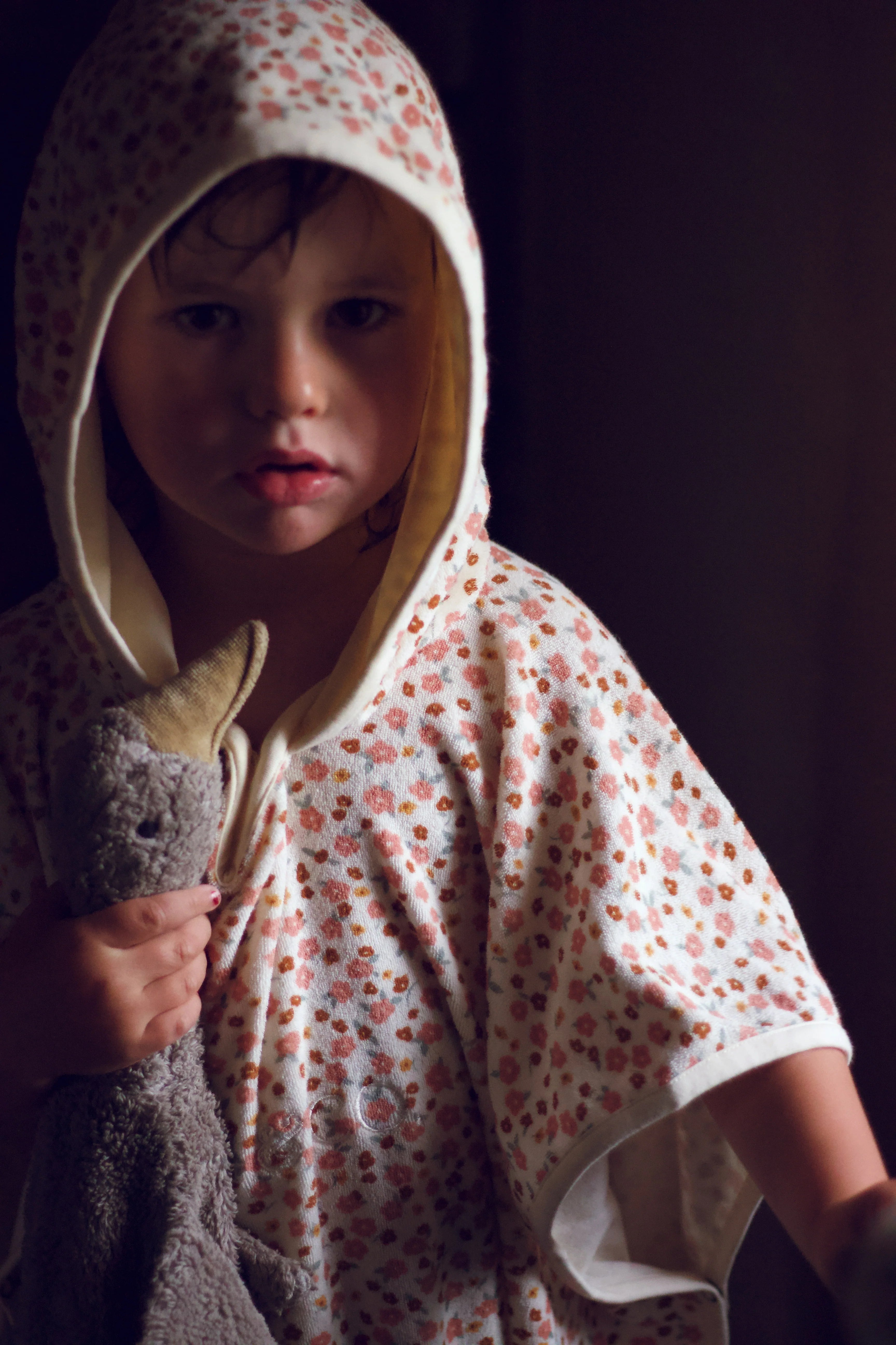 Bathing  Towel Poncho | Organic Cotton - Sunset Meadow