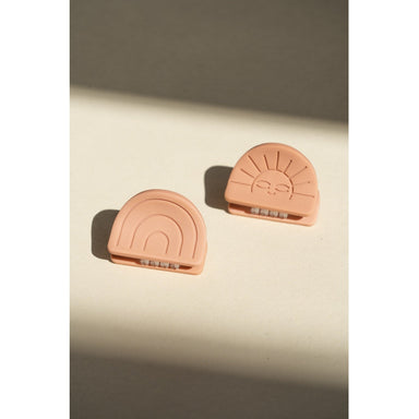 GRECH & CO. Rainbow + Sun | Hair Claw Set of 2 Hair clips Coral Rouge