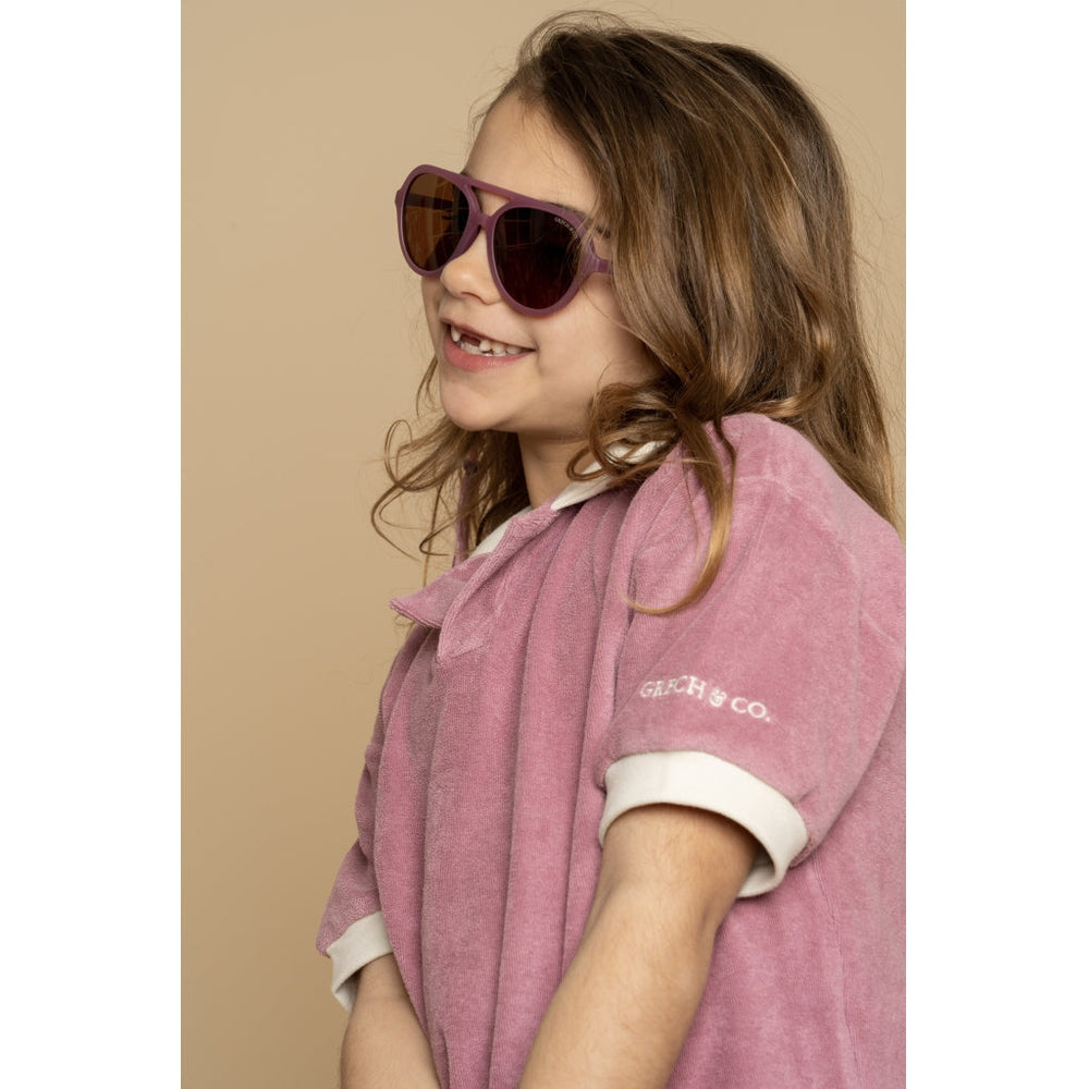 GRECH & CO. Retro Collared Shirt | GOTS Clothing Mauve Rose