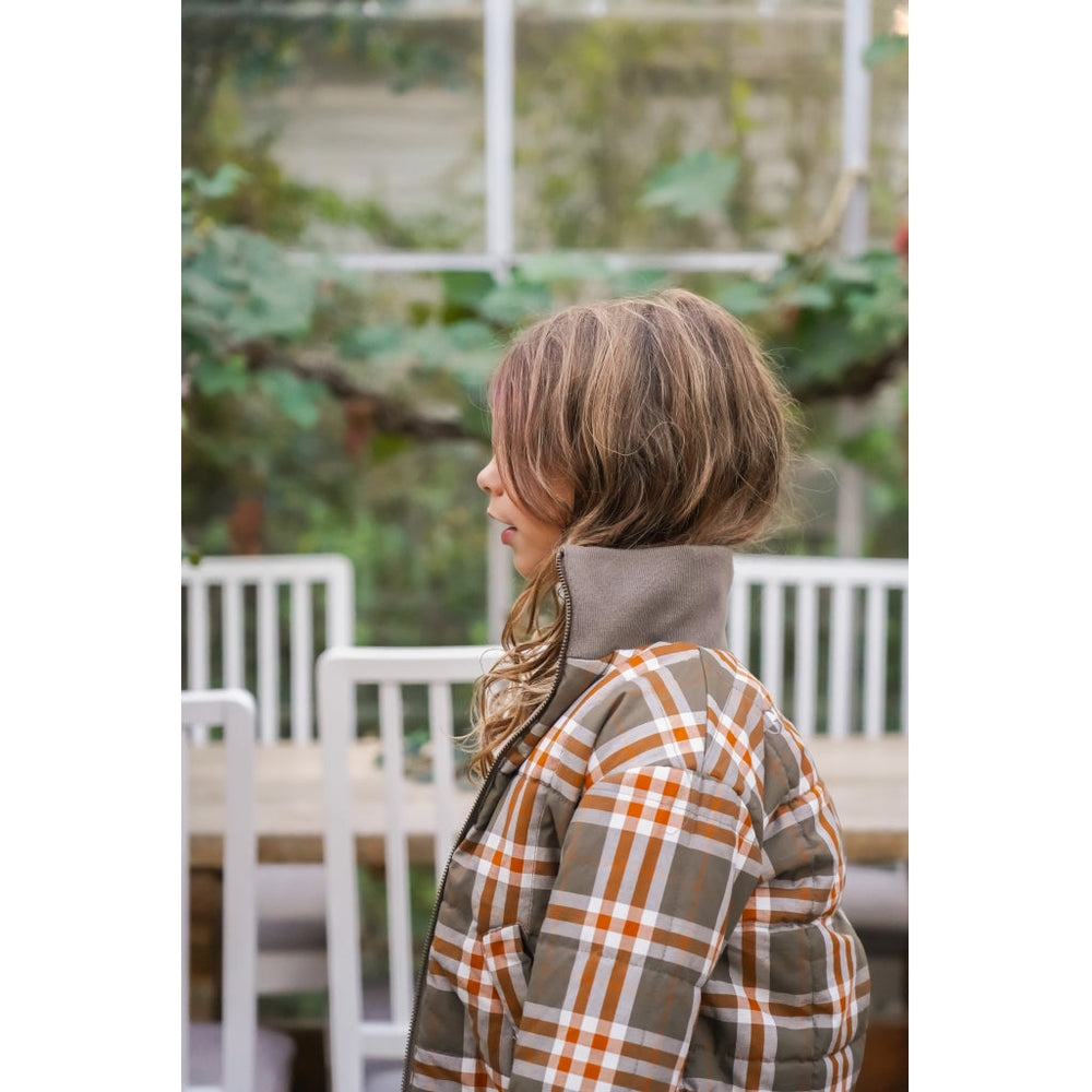 GRECH & CO. Reversible Bomber Jacket Clothing Fog + Storm Plaid