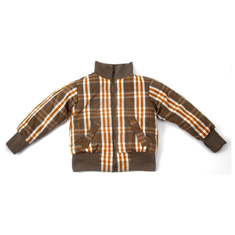GRECH & CO. Reversible Bomber Jacket Clothing Fog + Storm Plaid