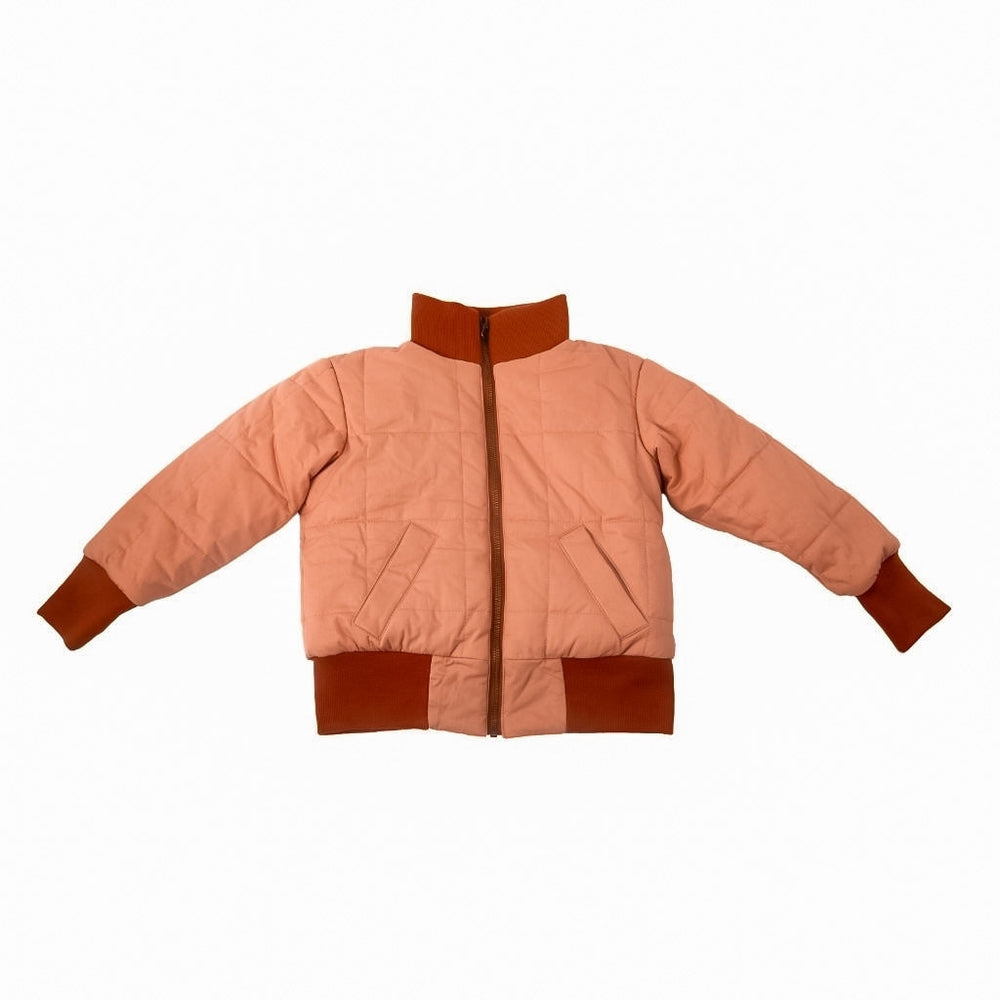 GRECH & CO. Reversible Bomber Jacket Clothing Sunset + Sunset Gingham