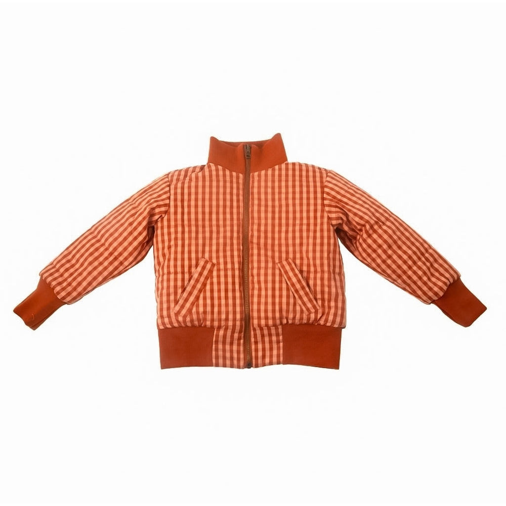 GRECH & CO. Reversible Bomber Jacket Clothing Sunset + Sunset Gingham