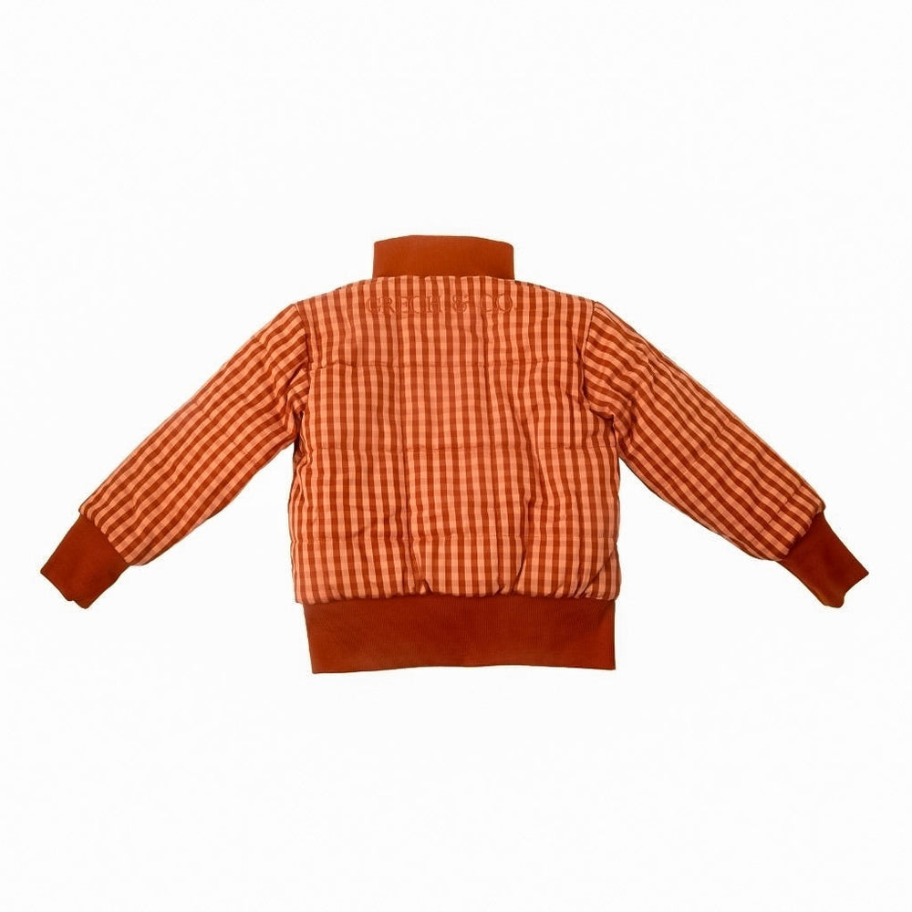 GRECH & CO. Reversible Bomber Jacket Clothing Sunset + Sunset Gingham