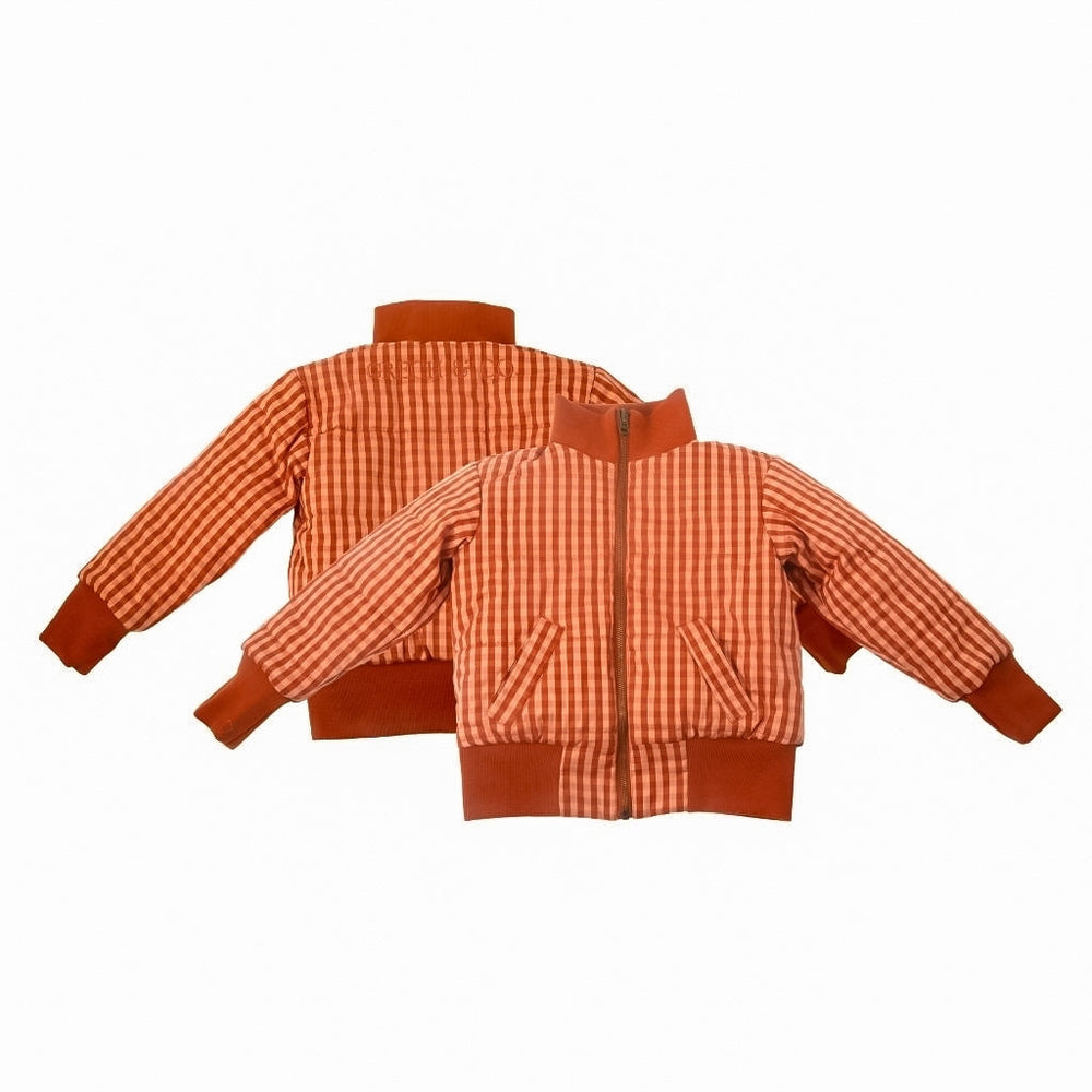 GRECH & CO. Reversible Bomber Jacket Clothing Sunset + Sunset Gingham