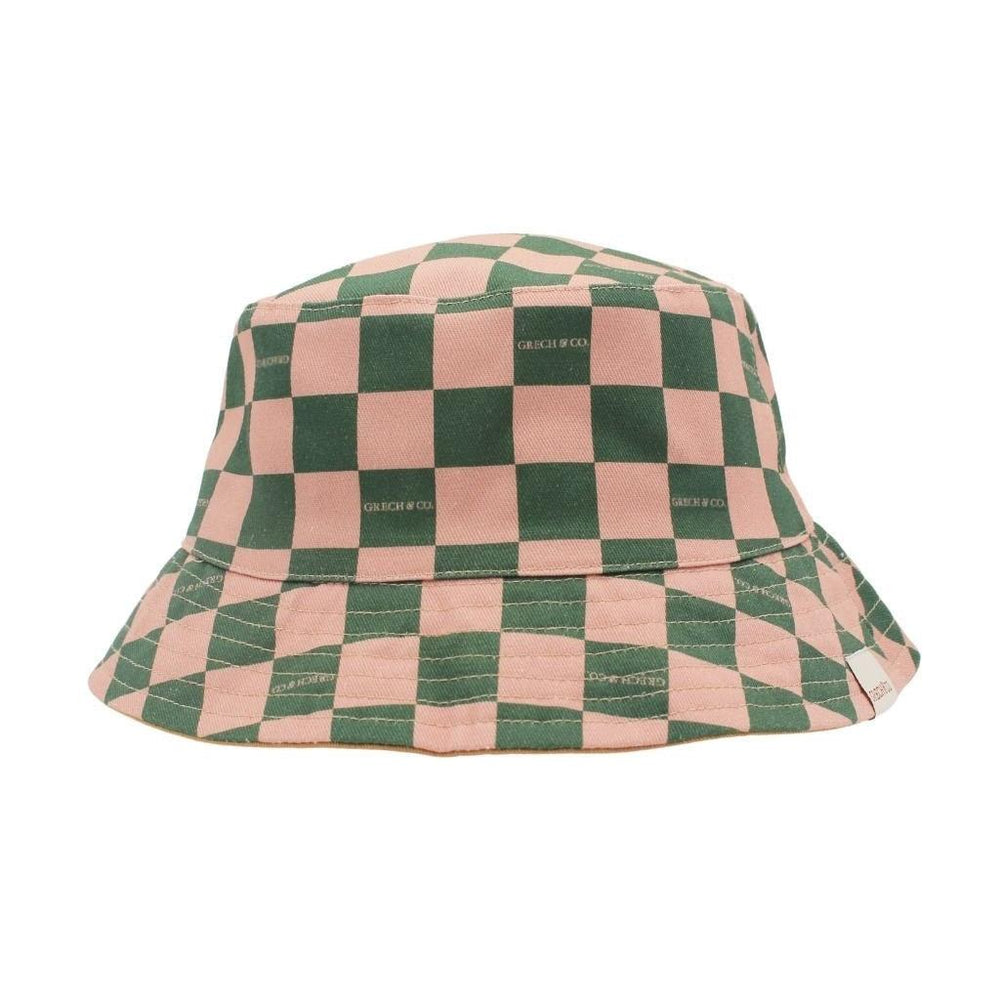 GRECH & CO. Reversible Bucket Hat Hats Checks  Sunset  + Orchard