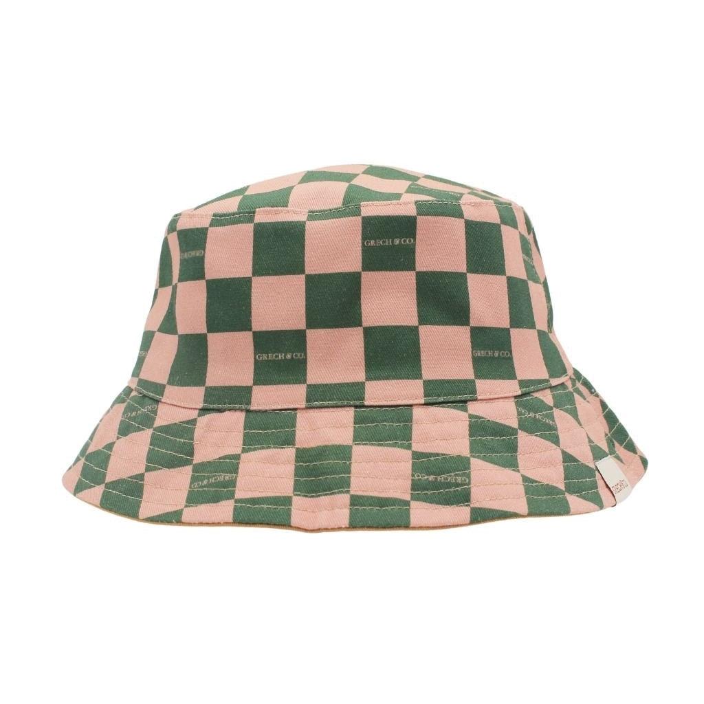 GRECH & CO. Reversible Bucket Hat Hats Checks  Sunset  + Orchard