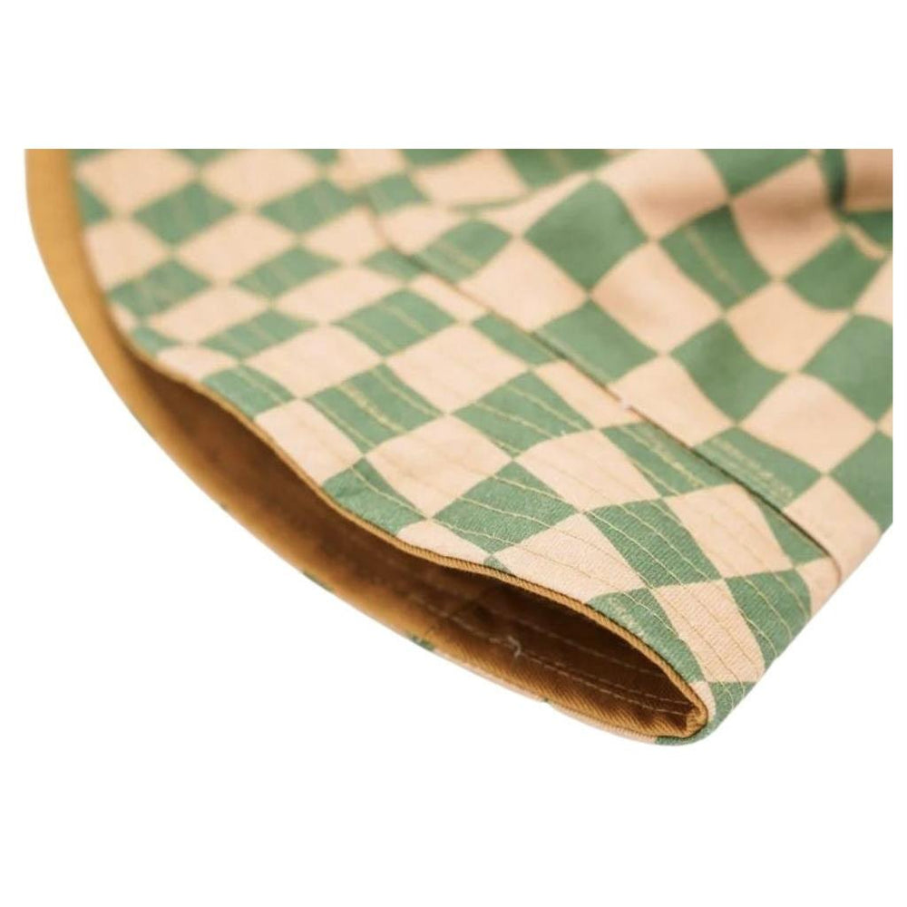 GRECH & CO. Reversible Bucket Hat Hats Checks  Sunset  + Orchard