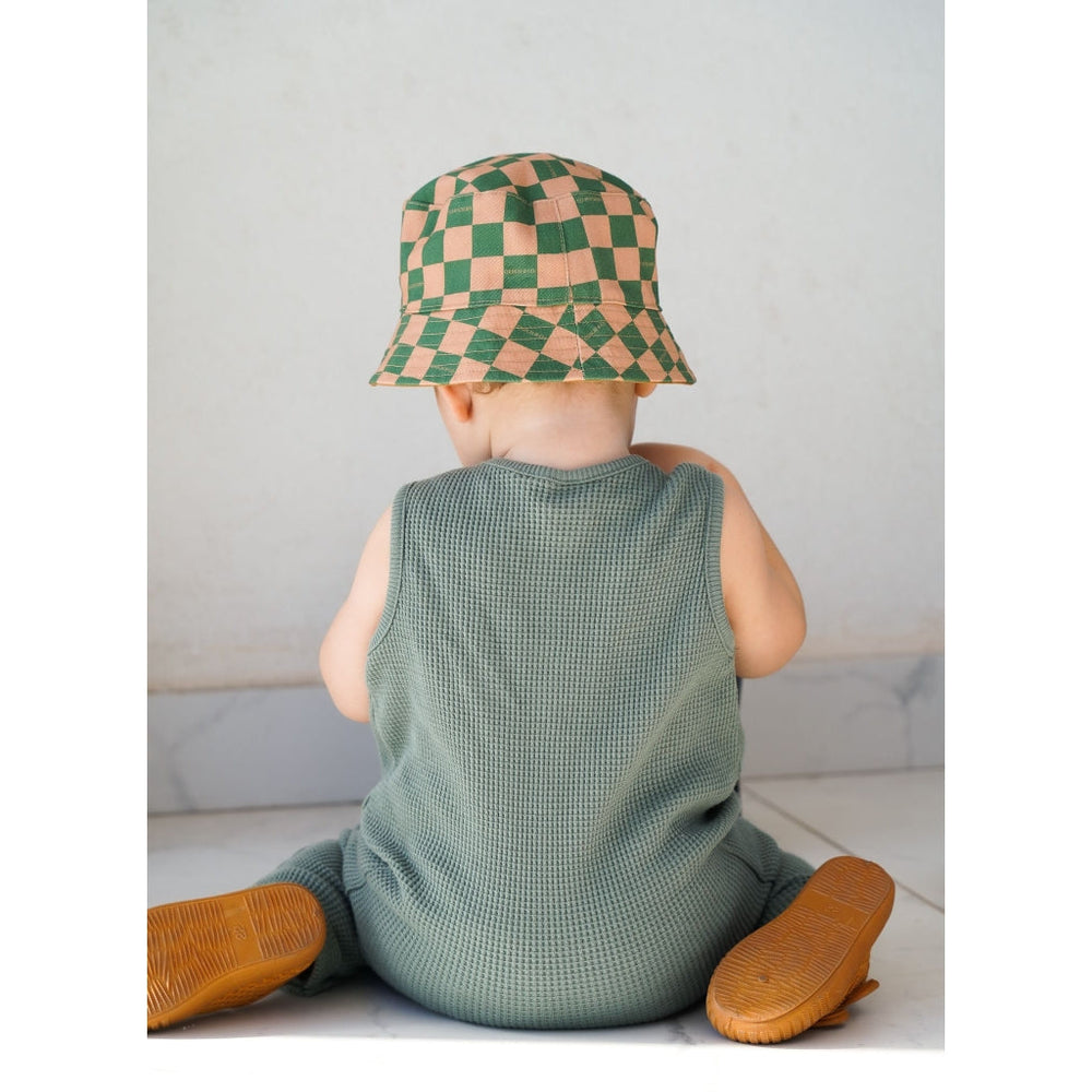 STOCK GCO2052 | Reversible Bucket Hat - Checks  Sunset  + Orchard