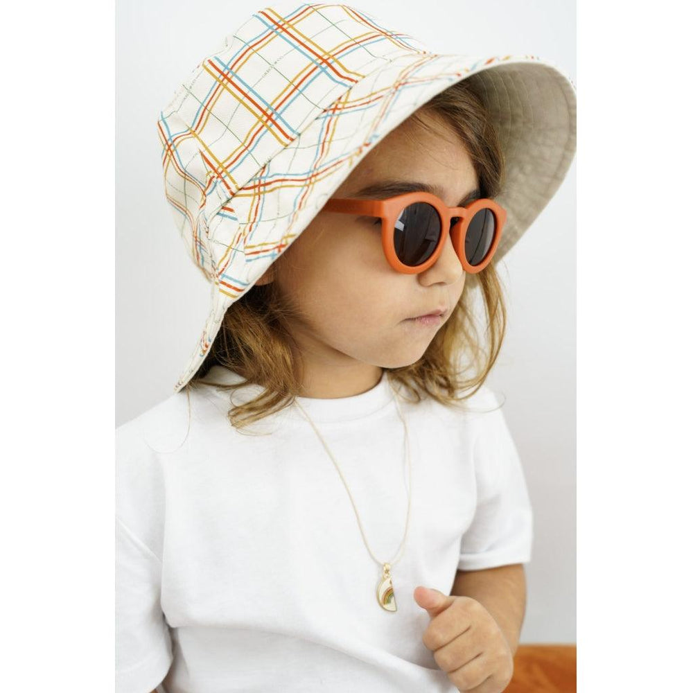 GRECH & CO. Reversible Bucket Hat Hats Plaid Pattern