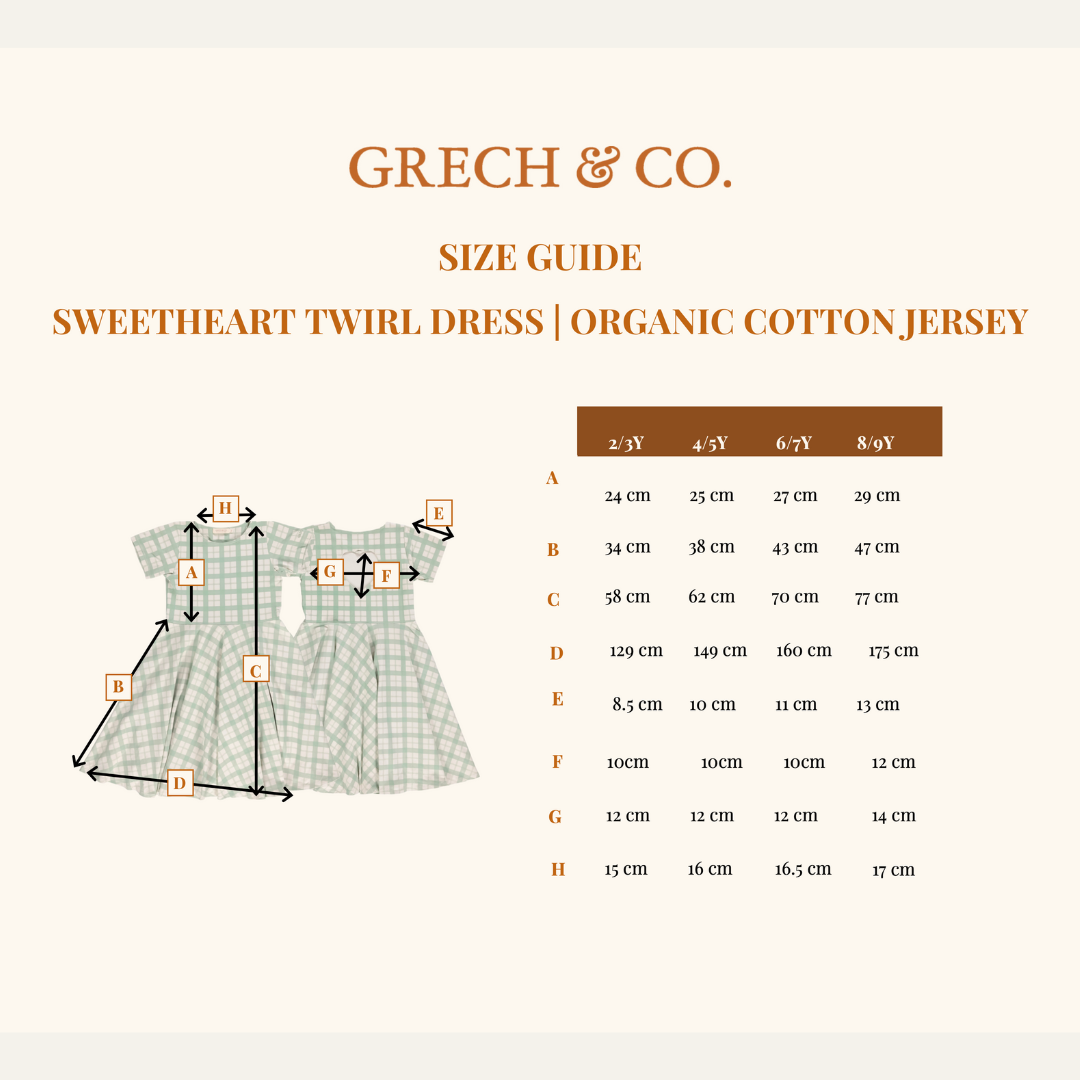 Sweetheart Twirl Dress | Organic Cotton Jersey - Pegasus