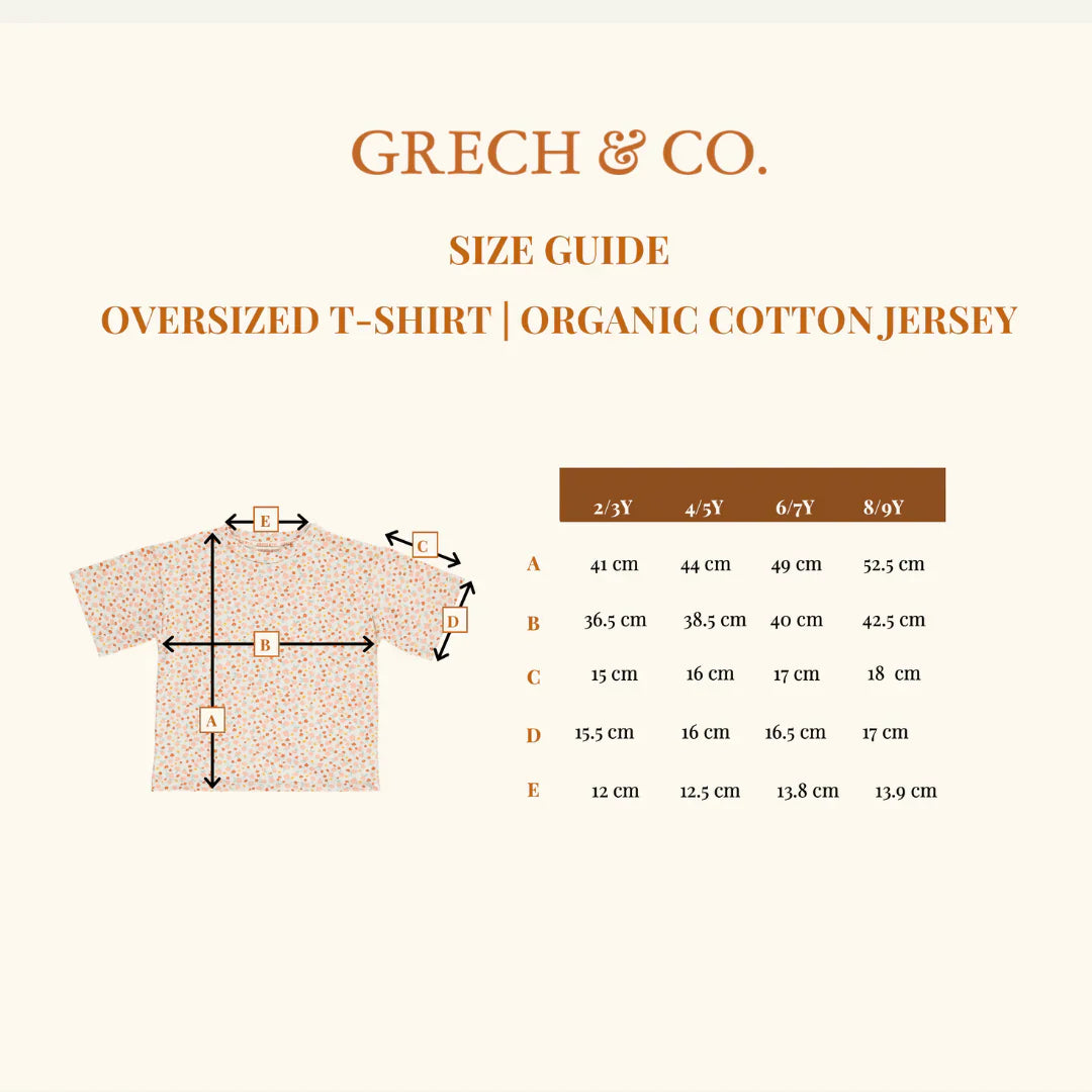 Oversized T-Shirt | Organic Cotton Jersey - In Bloom