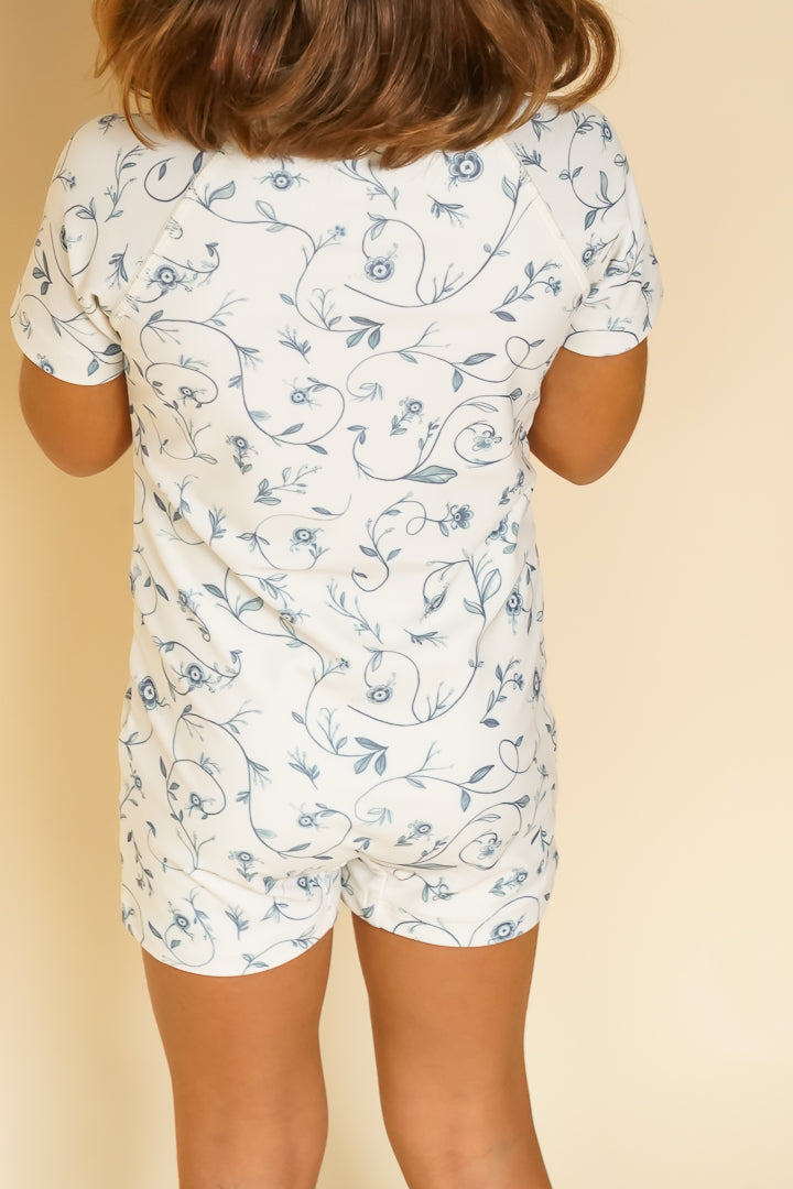 Short Sleeve Rashguard Swimsuit | Lille Cottage Club