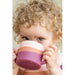 GRECH & CO. Silicone Sippy Cup | Color Splash Collection Tableware Mauve Rose Ombre
