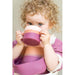 GRECH & CO. Silicone Sippy Cup | Color Splash Collection Tableware Mauve Rose Ombre