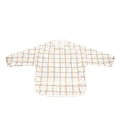 GRECH & CO. Smock Bib Bib Plaid Pattern