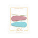 GRECH & CO. Snap Clip set of 3 Hair clips Dove White, Mauve Rose, Sky Blue