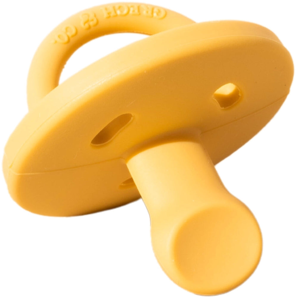 GRECH & CO. Soother Pacifier | Color Splash Collection Pacifier Mellow Yellow